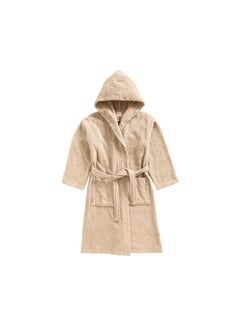 BYFT Daffodil (Beige) Premium 6 yr Kids Hooded Bathrobe 100% Terry Cotton, Highly Absorbent and Quick dry, Hotel and Spa Quality Bathrobe for Boy and Girl-400 Gsm  - Image 5