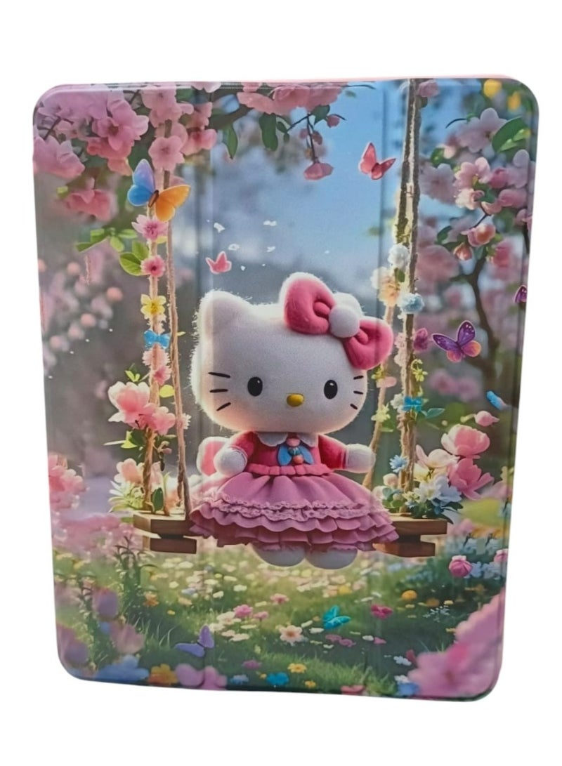Hello Kitty Print Flip case for iPad Pro 11 Inch Shockproof Case for iPad Pro 11 Inch Cartoon Case (2022/2021, 4th/3rd Generation), iPad Pro 11 Inch Cover Protective Flip Case Auto Sleep/Wake with Pencil Holder, Anti Scratch, Soft TPU Protective Shockproof Cover Tablet Case Cover - Image 4