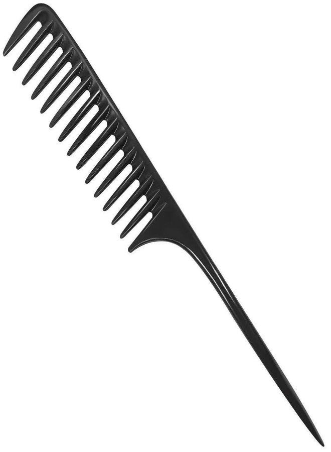 VSAKSH Black Tooth Comb Detangling Hair Brush, Professional Styling Comb With Tail - Image 5