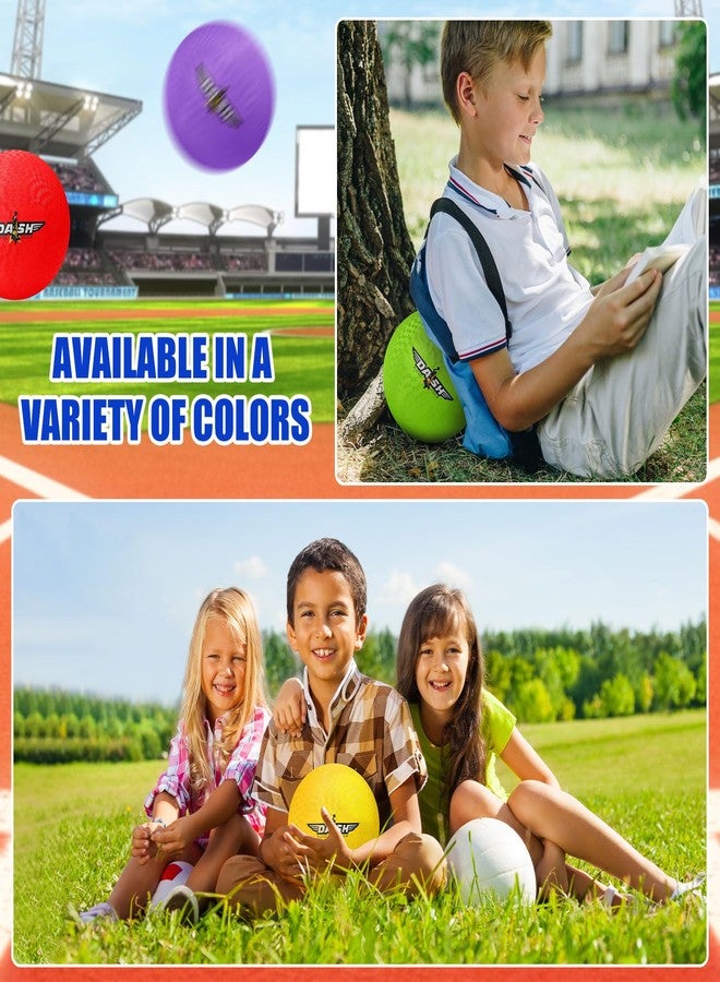 Jerify 12 Pcs 8.5 Inches Playground Balls Kickball Bulk, Colorful Inflatable Sports Bouncy Balls, Dodgeball, Kickball for Official Play and School, Fun Indoor and Outdoor Toys and Gift - Image 4