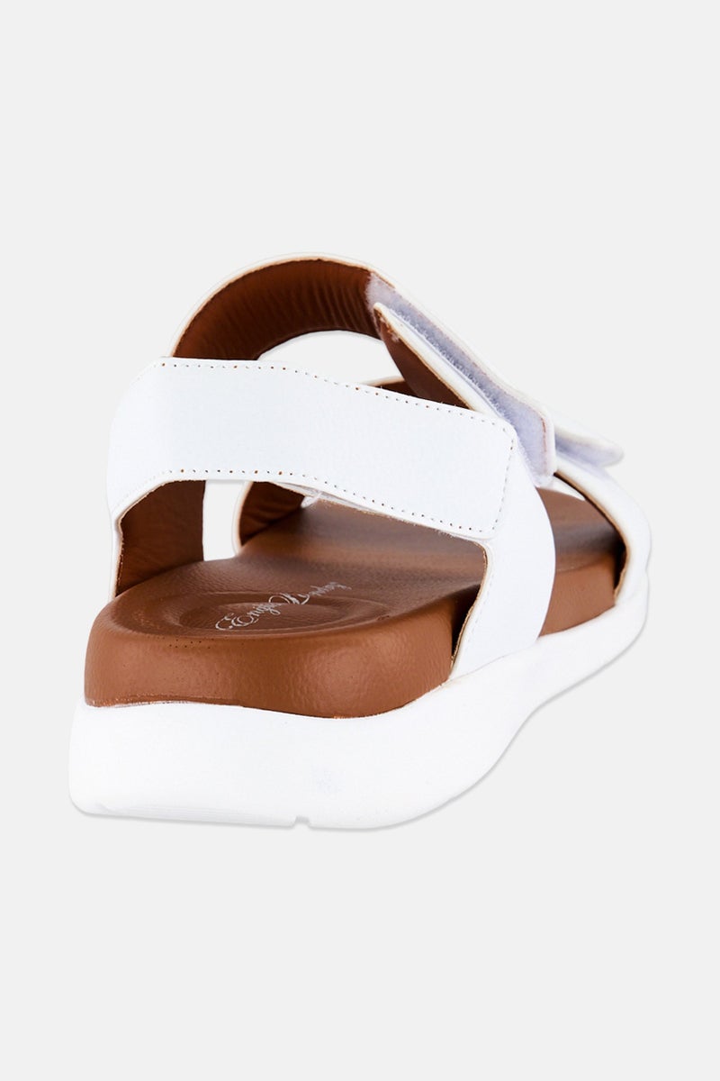 English Laundry Men Velcro Closure Sandals, White - Image 2