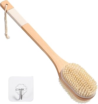 Blendura Back Scrubber Body Brush Wet and Dry Use Body Brushes for Shower Back Bath Brush Exfoliating Brush with 43 cm Long Handle - Image 1