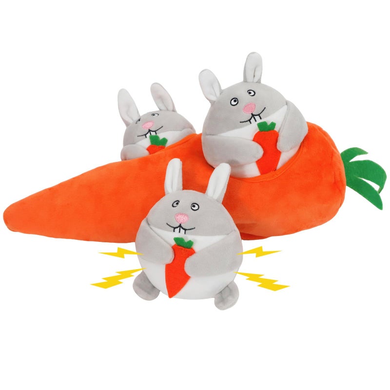 IFOYO Hide and Seek Dog Puzzle Toys Plush Interactive Puppy Toys for Small Medium Dogs Easter Puppy Essentials - Image 2