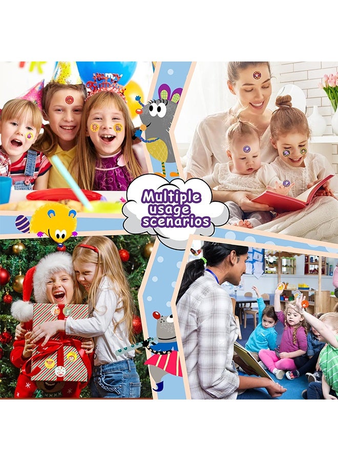 ليمون ٢٠٠٠ قطعة من ملصقات تحفيز المعلمين، للأطفال والطلاب، ٤ لفات من ملصقات الحيوانات المنزلية التحفيزية، ٣٢ نمطًا. - Image 5