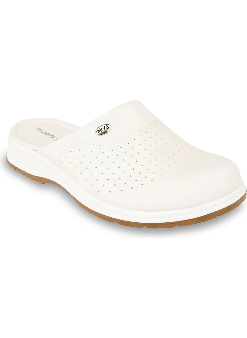 مويا Orthopedix Sabo Multi-Purpose Non-Slip Soled White Men's Slippers 31320