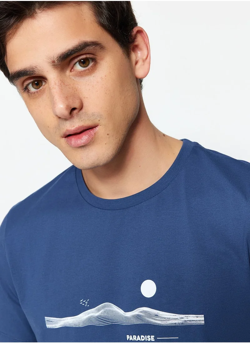 trendyol Text Print Crew Neck T-Shirt