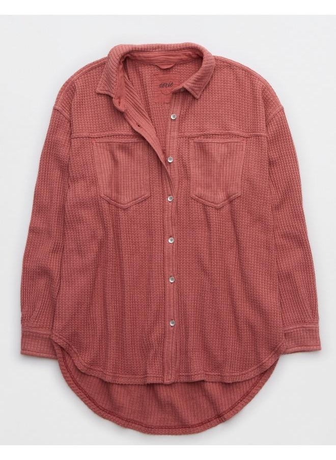Aerie - Fave Waffle Button Down Shirt - Image 1