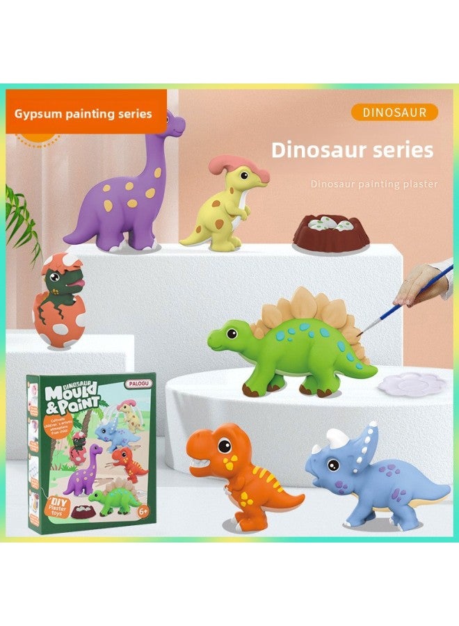 Handmade Diy Coloring Doll Dinosaur Graffiti Creative Stone Painting Children Toy Set Emotional Visual Intelligence Development-Color:(Birds Series) Gypsum Painted Suit - Image 2