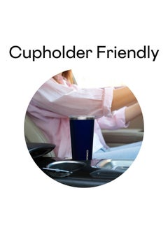 CORKCICLE Classic Triple Insulated Coffee Mug With Lid, Gloss Midnight Navy, 16 Oz - Stainless Steel Travel Tumbler Keeps Beverages Cold 9+Hrs, Hot 3Hrs - Cupholder Friendly Travel Coffee Tumbler  - Image 5