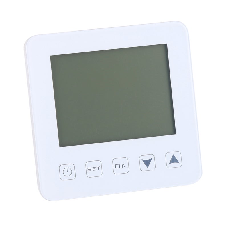 Programmable Thermostat: 0.5℃ Precise Control, Large Backlit LCD Screen - Anti-Interference Chip, Power-Off Memory for Home Electric Heating Systems - Image 2