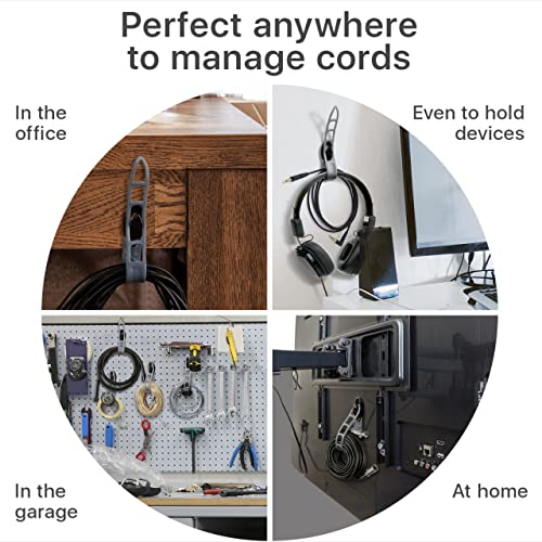 X-Protector Extension Cord Holder X-Protector - 4 PCS Self-Adhesive Appliance Cord Holder with Manageable Belt - Premium Cord Organizer for Appliances - Universal Storage Straps to Organize Cords Anywhere! - Image 3