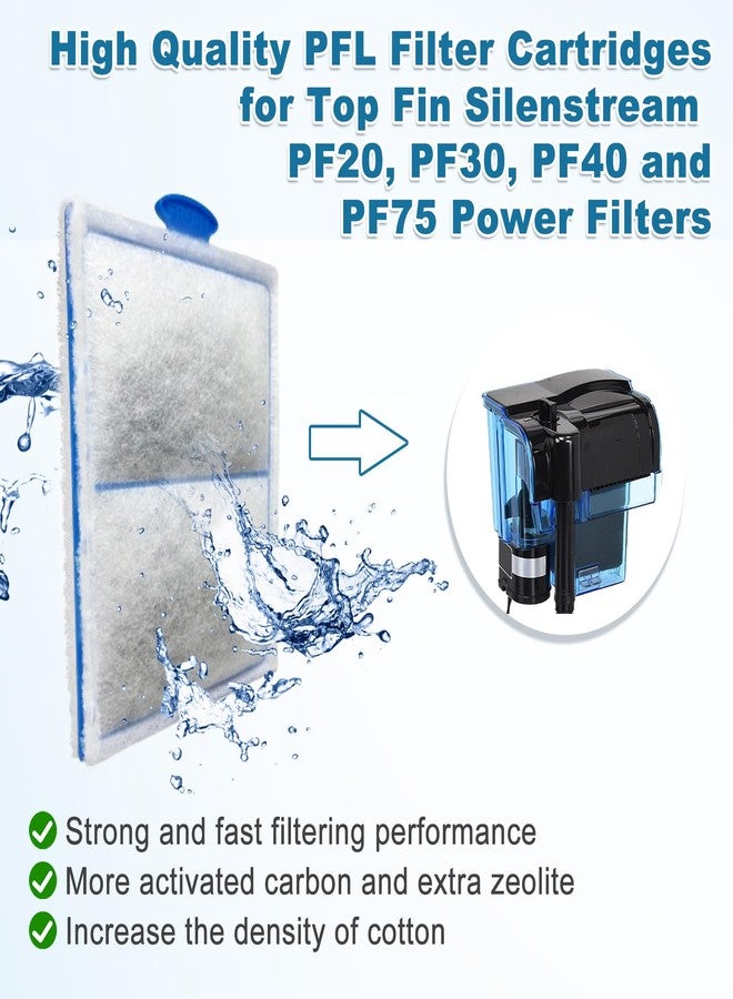driamor 24 Pack PF-L Fish Tank Filter Cartridges Compatible with PF20, PF30, PF40 and PF75 Power Filters, Aquarium Large Carbon Filters Cartridge Replacement - Image 2