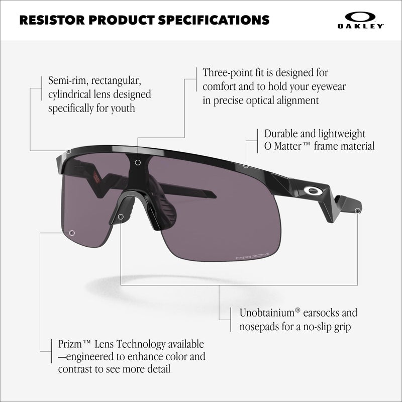 Oakley Youth OJ9010 Resistor Sunglasses, Blue Steel/Prizm Sapphire, 23 mm - Image 4