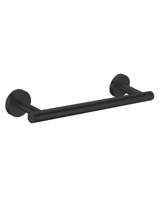 Wall Mounted Stainless Steel Towel Rack Silvery Single Bar Bathroom Organizer - Image 2