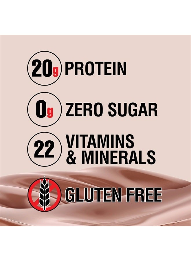 LABRADA NUTRITION - Lean Body RTD Whey Protein Shake, Convenient On-The-Go Meal Replacement Shake for Men & Women, 20 grams of Protein – Zero Sugar, Lactose & Gluten Free, Chocolate (Pack of 16) - Image 3