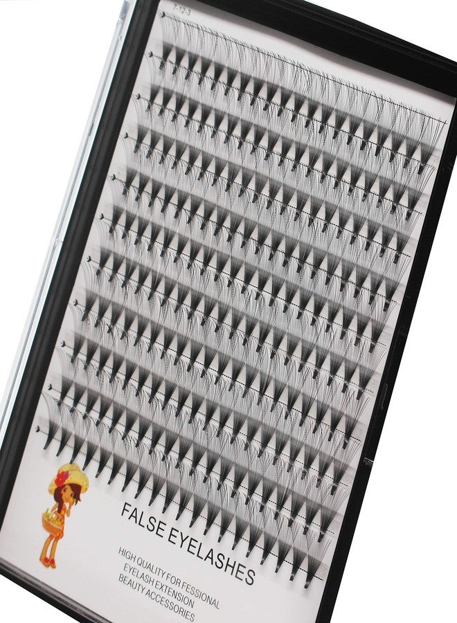 Bodermincer 200pcs 20D Premade Volume Fans Eye Lashes Extensions Thickness 0.07mm 8-16mm to Choose Black Soft Individual False Eyelashes Makeup Fake Lashes Cluster（14mm） - Image 5