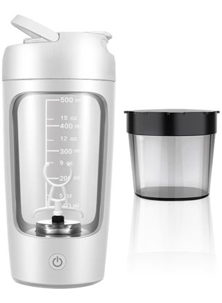 Premium Electric Protein Shaker Bottle - 500ml USB Rechargeable Electric Shaker  Cups for Protein Shakes, Portable Fully Automatic Blender Bottles With Powder Box Gym Accessories for Men - pzsku/Z9B29AA43CCC5A204A763Z/45/_/1732019214/5f052b4a-c1f7-4432-b6ab-eb091ac06af1