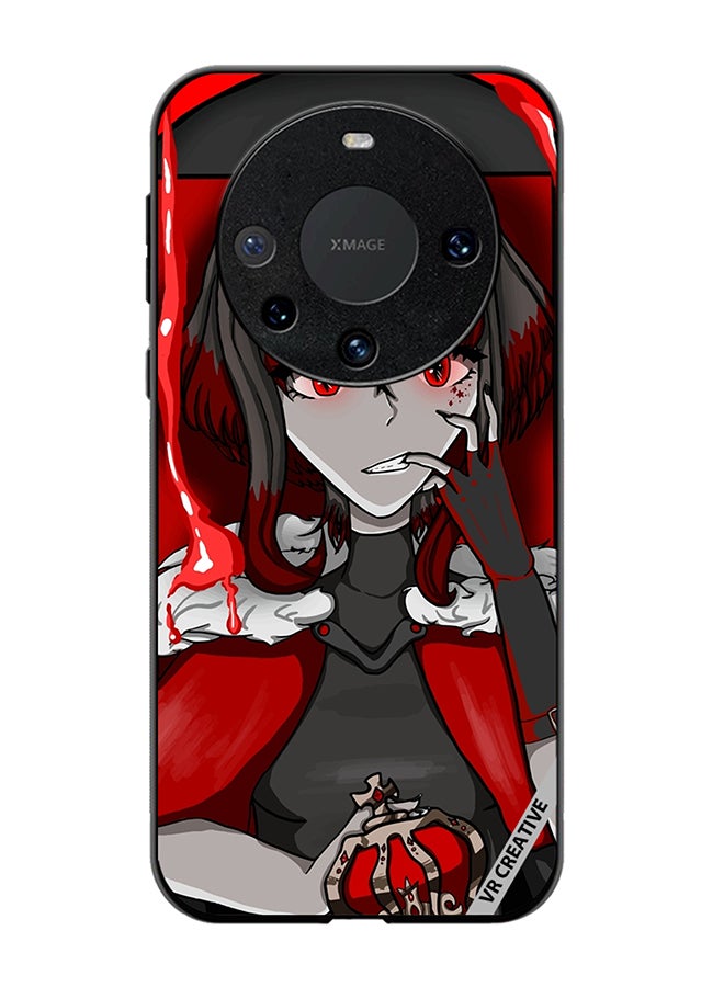 VR CREATIVE Protective Case Cover For Huawei Mate 60 Pro Portrait Of Anime Character Girl Design Multicolour - Image 1