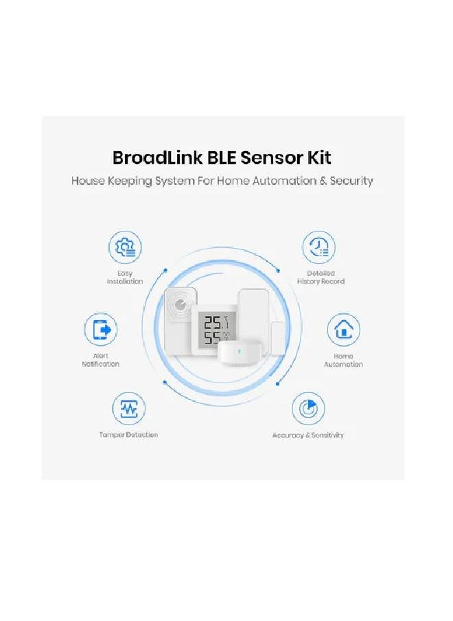 Broadlink - BroadLink Sensor Kit Door Sensor Temperature and Humidity Sensor (CR2032) - Image 1