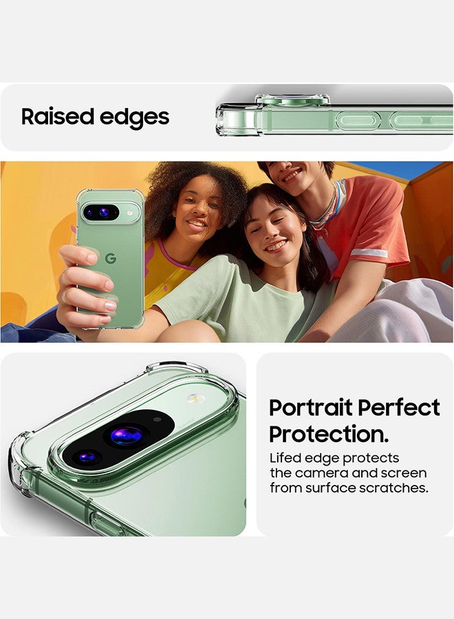 MARGOUN (for Google Pixel 9) 3 Packs TPU Case and 2 Screen Protectors Shockproof Soft TPU Bumper and Hard PC Back Case Anti-Scratch,Drop Protection,Slim Fit Gorilla Case Cover Clear - Image 5