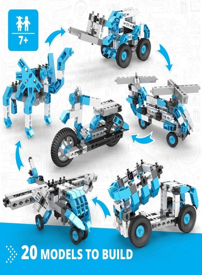 Engino Creative Engineering STEM Toys, 20 Multi Model Set, Building Toys for Kids 7+, Engineering Kit for Inventors, STEM Projects, Creative & Fun Play, Gift for Boys & Girls - Image 3