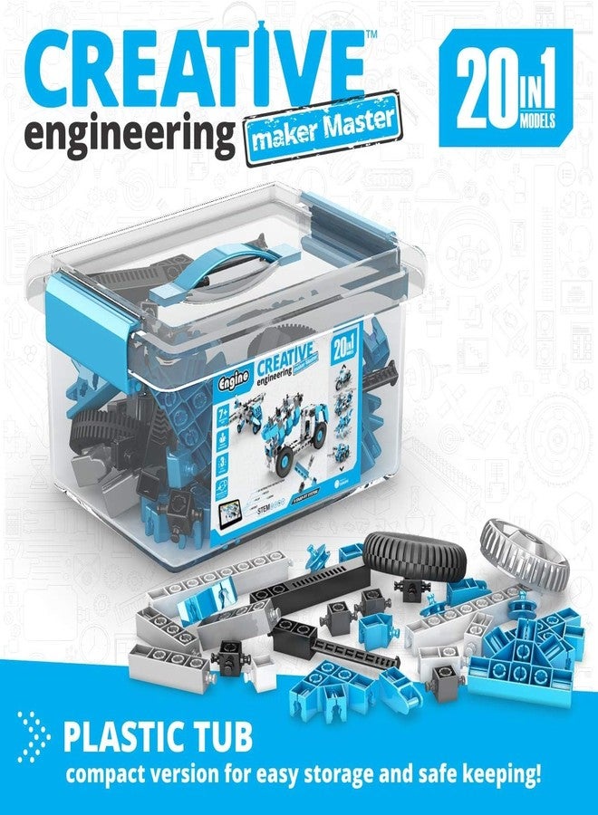 Engino Creative Engineering STEM Toys, 20 Multi Model Set, Building Toys for Kids 7+, Engineering Kit for Inventors, STEM Projects, Creative & Fun Play, Gift for Boys & Girls - Image 2