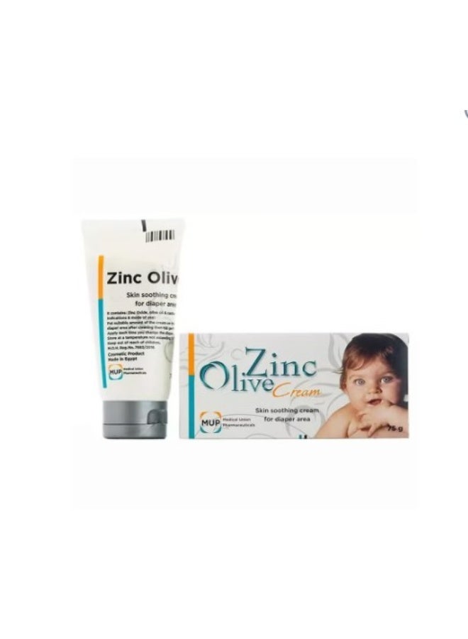 zinc olive كريم زنك زيتون لتهدئة البشرة 75 جرام - Image 1
