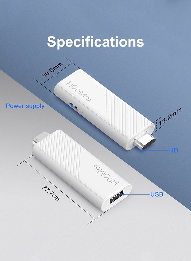 H96 Max Mini TV Stick Android14 Quad Core Wifi6 BT5.0 4K@60fps ATV Launcher Google Voice Assistant Media Player AI TV Stick,Set Top TV Box(2GB + 16GB) - Image 5