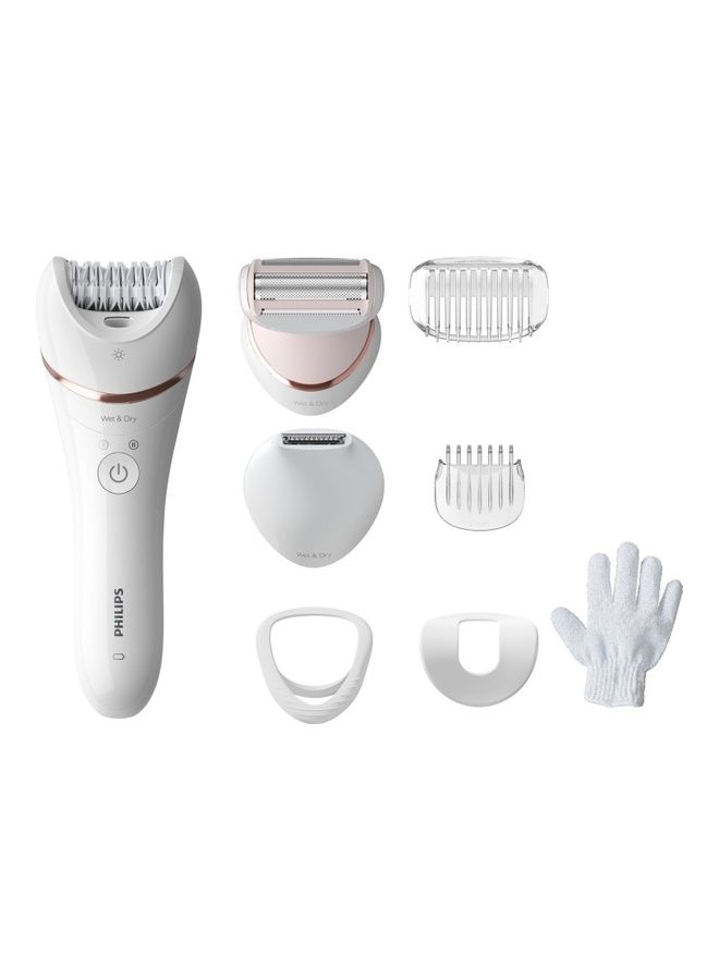 Philips Epilator Series 8000 Wet And Dry Epilator 8 Accessories BRE720/14 - Image 1