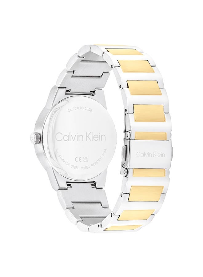 CALVIN KLEIN ساعة كالفن كلاين النسائية ذات العلبة الخضراء التناظرية - 25100087 - Image 3