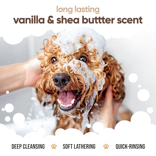 Buddycare Vanilla & Shea Butter Dog Shampoo - (16.90oz) Itch Relief & Dog Shampoo Sensitive Skin Care, Dog Shampoo and Conditioner, Premium Dog Grooming Supplies for All Breeds - Image 4
