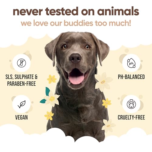 Buddycare Vanilla & Shea Butter Dog Shampoo - (16.90oz) Itch Relief & Dog Shampoo Sensitive Skin Care, Dog Shampoo and Conditioner, Premium Dog Grooming Supplies for All Breeds - Image 5