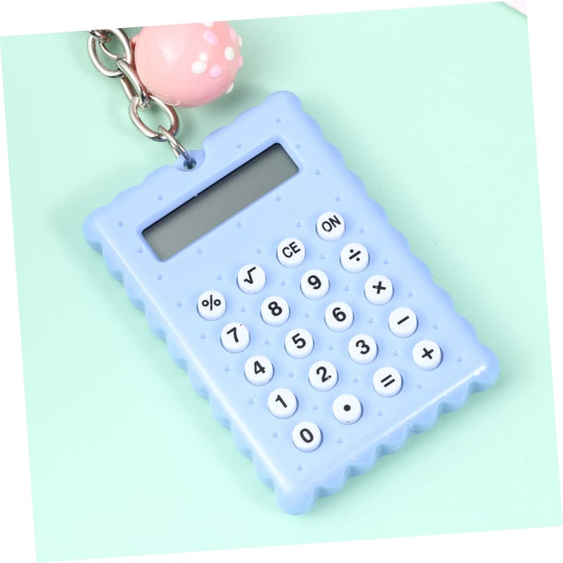 2Pcs Mini Keychain Calculator Portable Electronic Toy For School Supplies Fun Learning - Image 3