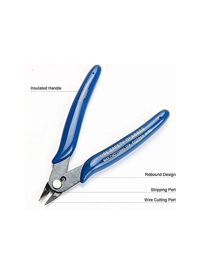IAF Wire Cable Sharp Cutters Cutting Side Snips FlUSh Pliers Nipper Anti-Slip Rubber Mini Diagonal Hand Tools - Image 3