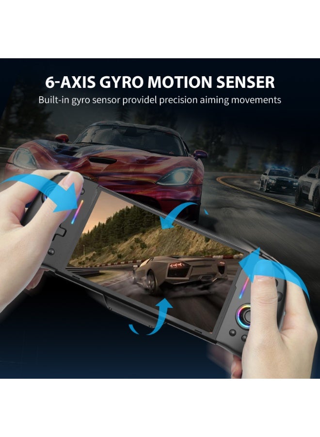 Ipega Switch Wireless Game Controller with RGB Lights, Turbo Function, 6-Axis Gyro Sensor, Sliding Installation, and Enhanced Vibration for an Immersive Gaming Experience  - Image 4