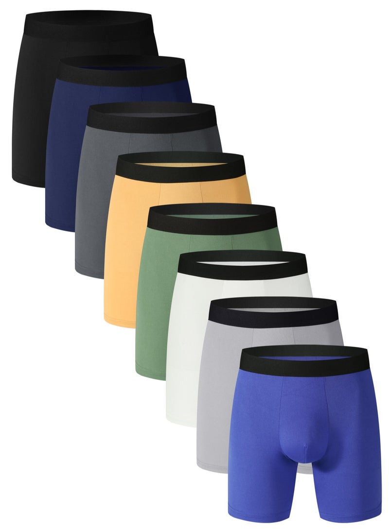 7-Pack Men's Boxer Briefs, Soft Cotton, Breathable Men's Briefs - Image 2