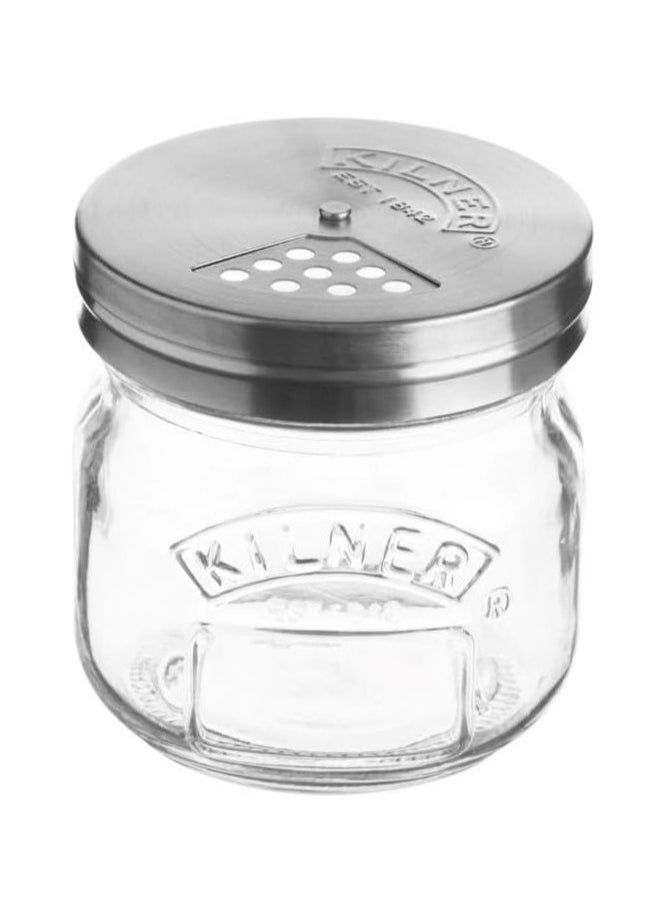 Kilner Glass Storage Jar With Adjustable Shaker Lid Lime 0.25 Litre  - Image 1