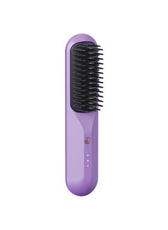 General Hair Straightener Brush,Portable Heated Hair Comb with 3 Temperature Adjustable Quick Heating Wireless Hair Care Brush Hairdressing Tool for Women  - Image 1