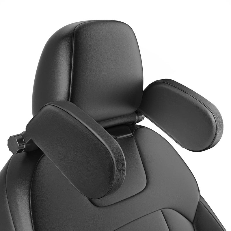 Heapany Car Headrest Pillow  Roadpal Adjustable Sleeping Headrest For Car Seat  Head Neck Support Rest Pillows For Kids Adults Travel  Only Fit For Car Seat Headrest With Poles-Black - Image 1