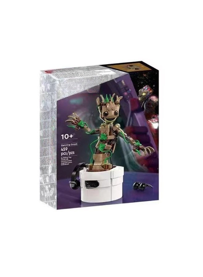 general Dancing Groot boy assembling small particle building block toys, assembling game gifts for family and friends - Image 2