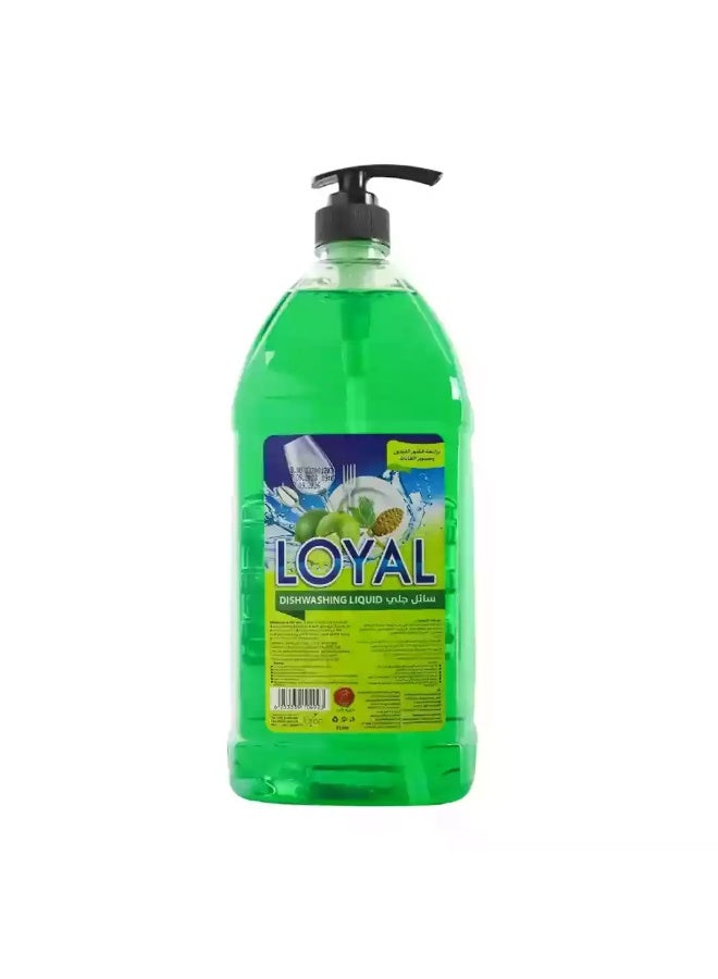 Loyal Lemon And Forest Pine Fragranced Liquid Dishwashing Gel- 2Ltr - Image 1