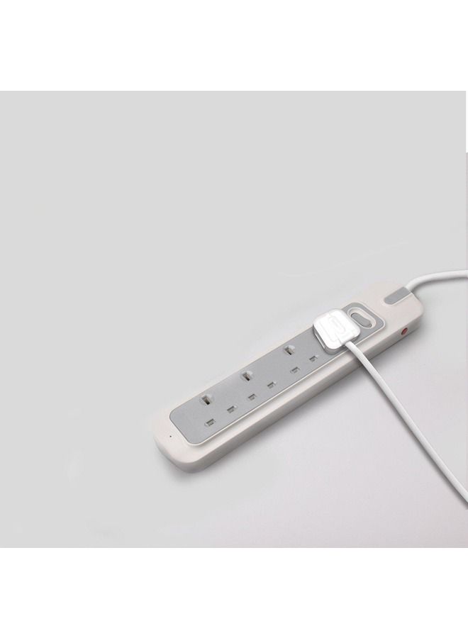 Rafeed Electric Power Extension Cord 4 Sockets 5M White/Grey - Image 2