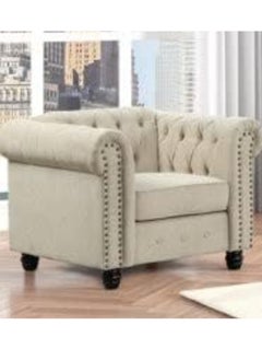 MAB Furnishings - 5-Seat Chesterfield Tufted Jewel-Toned Velvet Sofa with Scroll Arms, Beige - pzsku/Z9B2AC93E5D6FA4888AC7Z/45/_/1713953329/8b89fd3f-f467-4ed5-9c1e-035cd88b6373