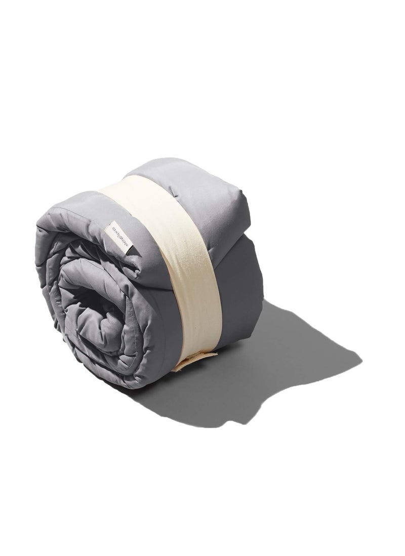 KASTWAVE Infinity Pillow - Home Travel Soft Neck Scarf Support Sleep for Flights Train (Grey)  - Image 3