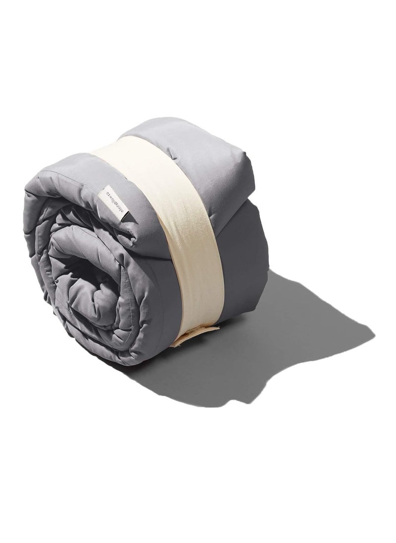 KASTWAVE Infinity Pillow - Home Travel Soft Neck Scarf Support Sleep for Flights Train (Grey)  - Image 4