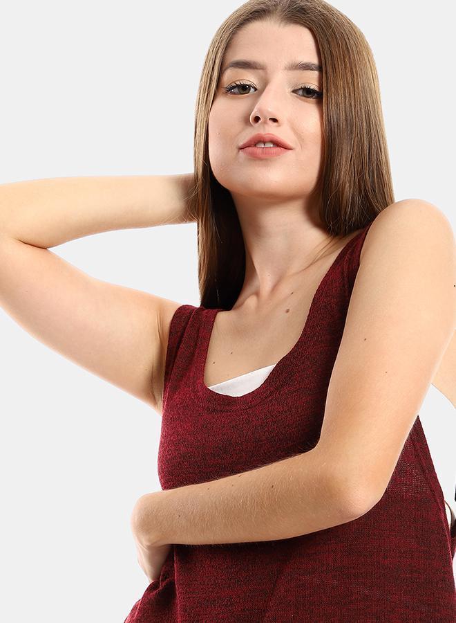 kady Jamila women round collar cover up with side slitswomen ,marron-xxl - Image 4