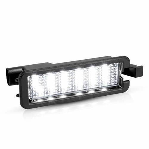 LESAUCE LED License Plate Light For 2015-2023 Dodge Charger Challenger Chrysler 300 Pacifica Jeep Compass, 6000K White, Tag Lamp Assembly Replacement, Pack of 1 - Image 1