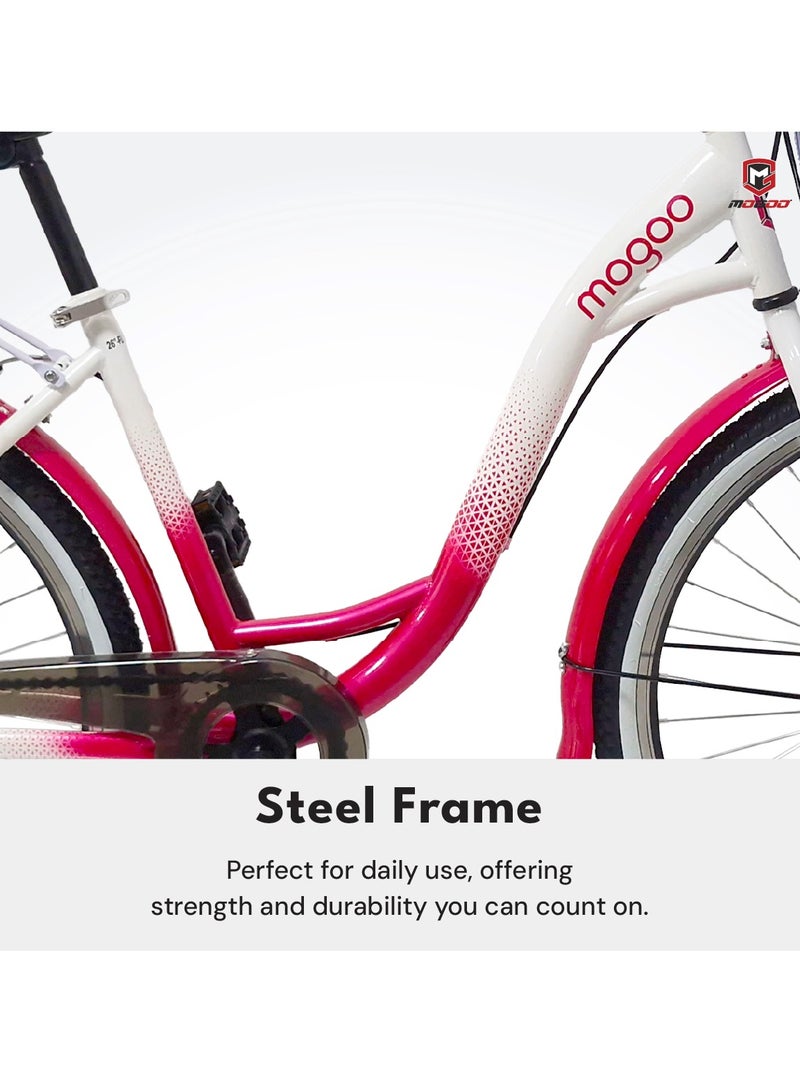 MOGOO Mogoo - Floress City Bike - Purple - 24 Inch  - Image 3