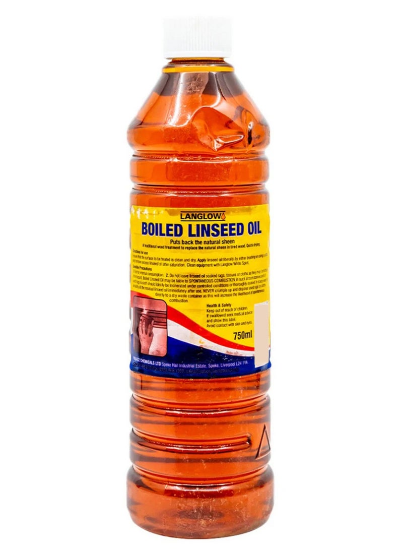 Langlow Boiled Linseed Oil 750 ML - Image 1