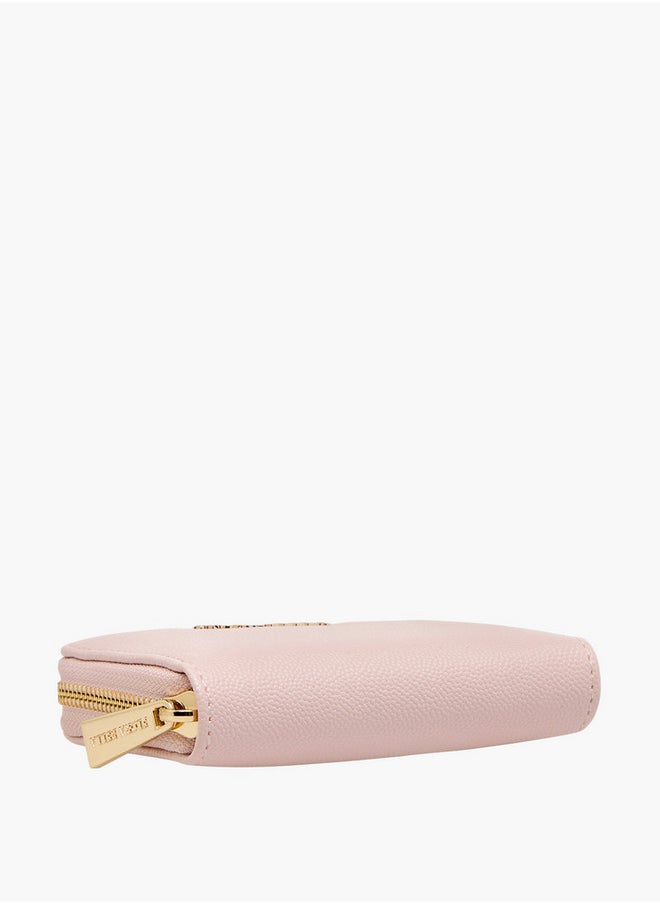 Flora Bella By Shoexpress Textured Zip Around Wallet  - Image 4